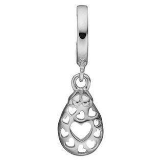 Christina Collect 925 sterlingsølv Secret Hearts sølvhjerte med hjerter, modell 610-S58
